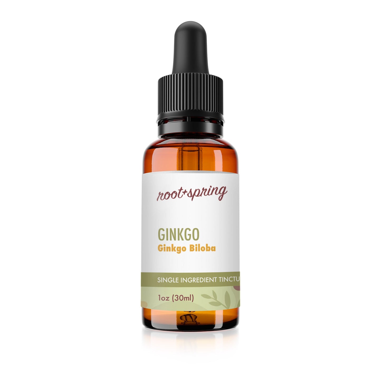 Bottle of Ginkgo (Ginkgo Biloba) - Herbal Tincture by root + spring