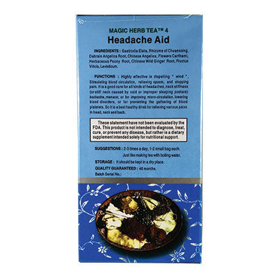 Headaches | Magic 4 Headache Aid Herbal Tea | rootandspring.com