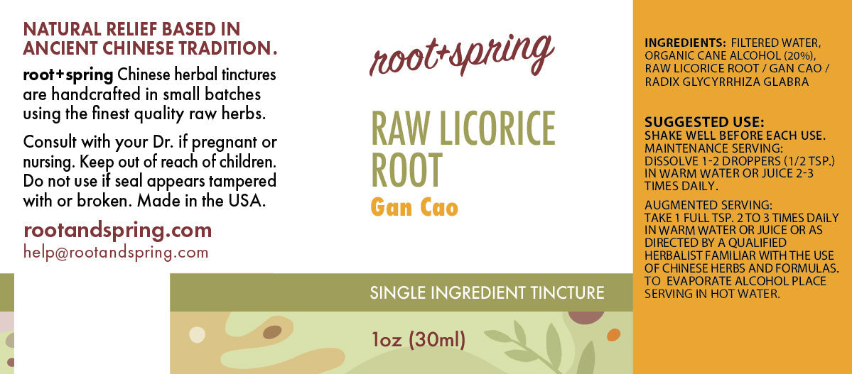 Raw Licorice Root (Gan Cao Tang) - Herbal Tincture