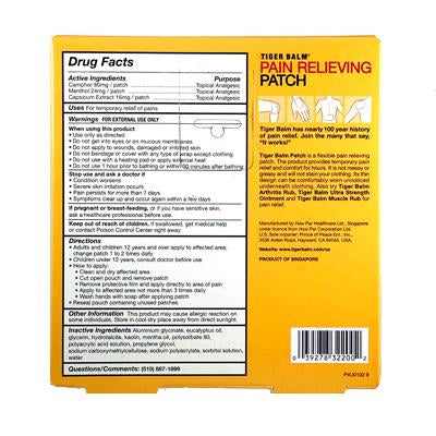 Pain Relief | Tiger Balm Pain Relieving Patch | rootandspring.com